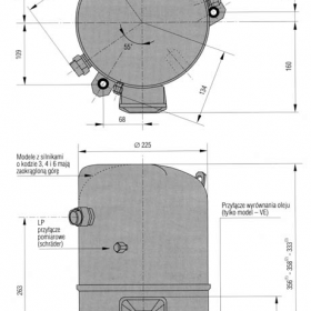 ابعاد کمپرسور 6GE-40