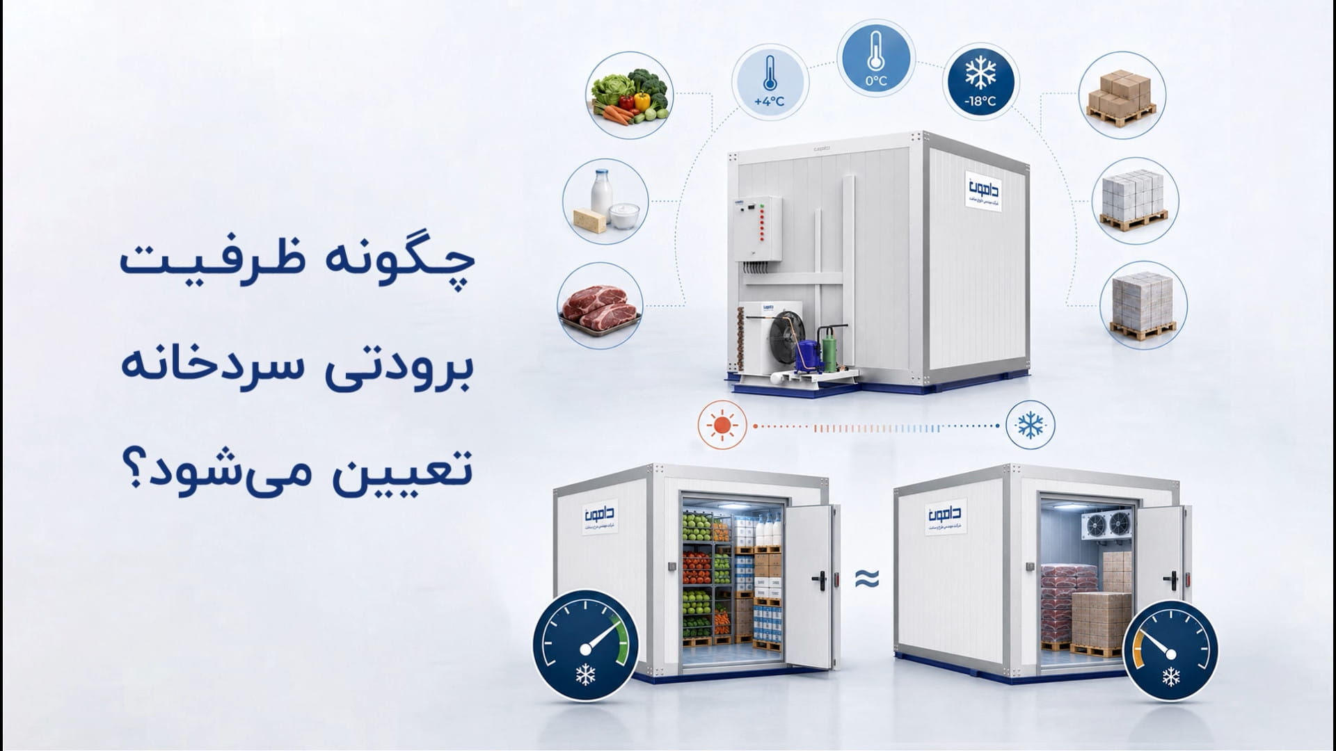 چگونه ظرفیت واقعی سردخانه تعیین می‌شود؟