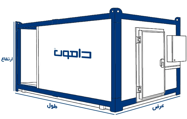 ظاهر و اسکچ سردخانه کانکسی دامون